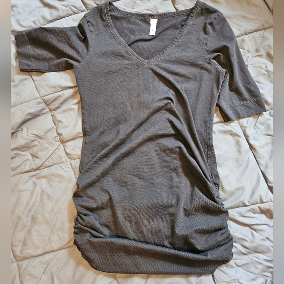 Victoria's Secret 3/4 sleeve navy blue long yoga tunic - Picture 2 of 2